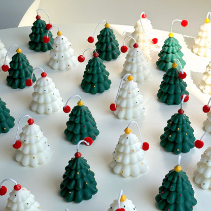 ins Christmas Candle mini Hand-painted Christmas Tree Candle Bear Candle Christmas Souvenir Christmas Small Gift