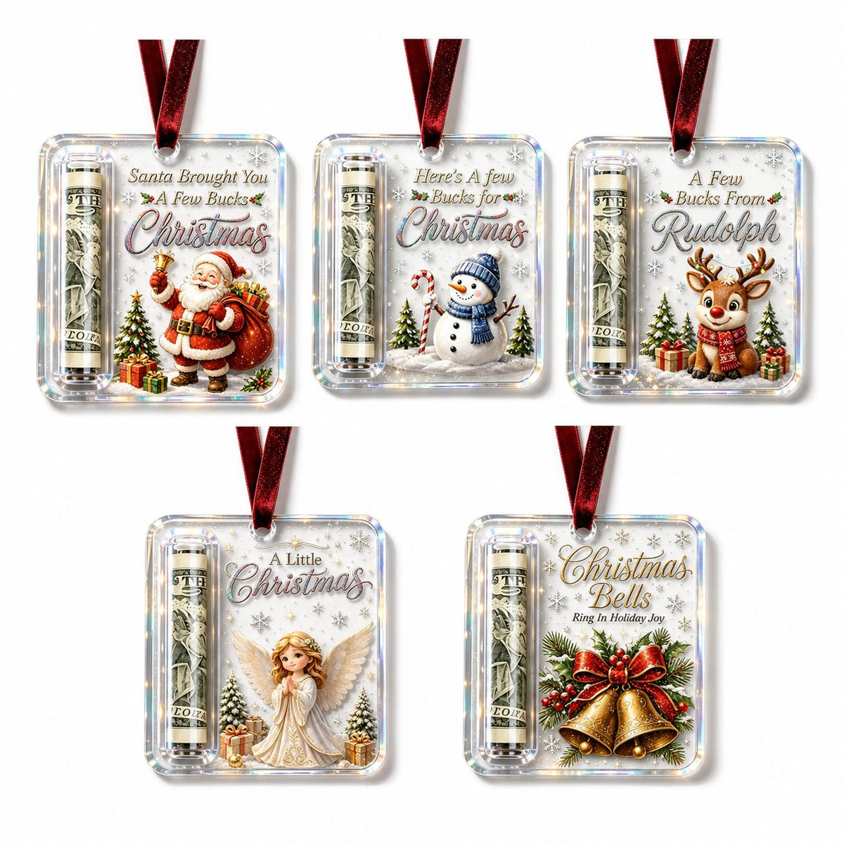 Christmas Cash Gift Ornament